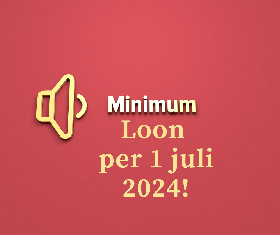 Wettelijk minimumloon per 1 juli 2024